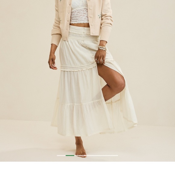 Aerie Cream Maxi Skirt - Picture 2 of 2